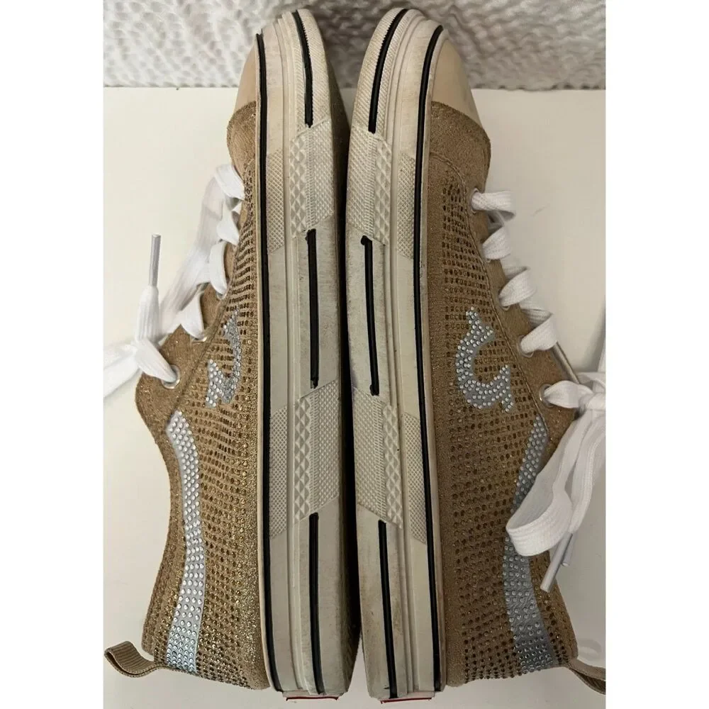 True Religion Addilyn rhinestone studded sneakers. Size 6.5